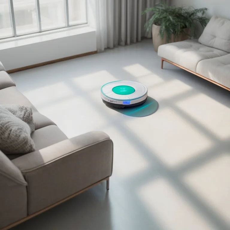 Saugroboter kehrt zur Ladestation zurück